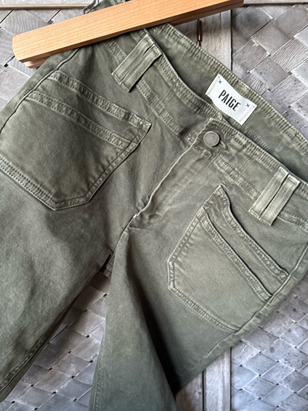 PAIGE Olive Utility Chinos for Women